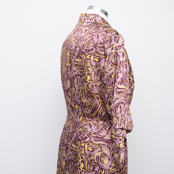 Cinq A Sept Dayna Rose Print Chiffon Midi Dress - Picture 13 of 15